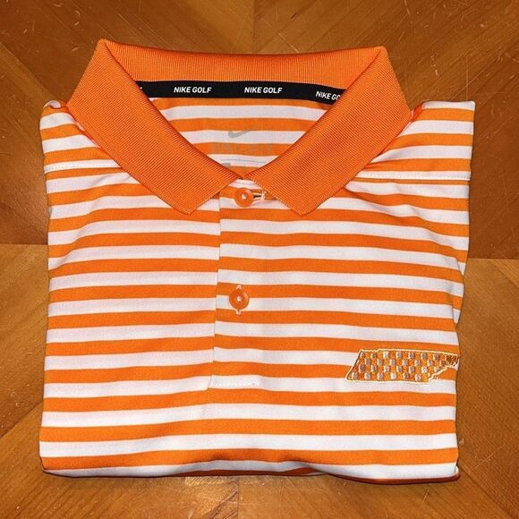 Nike Golf Tennessee Volunteers Vols football Polo shirt checkerboard State of TN - Picture 2 of 8